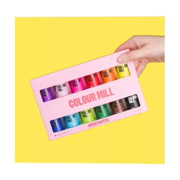Kit de inicio de 12 tintes solubles en agua Colour Mill , 20 ml