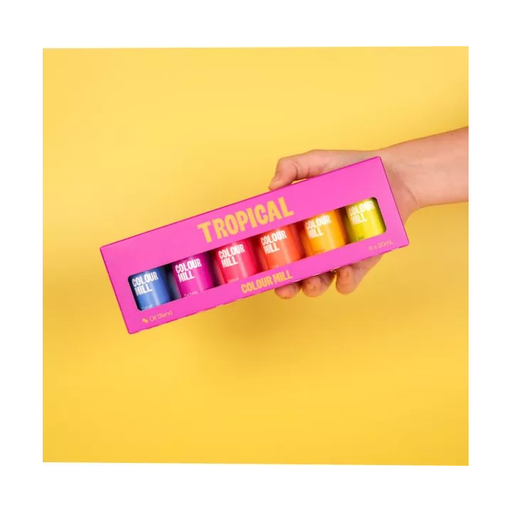 Pack tropical 6 Colour Mill liposoluble 20 ml