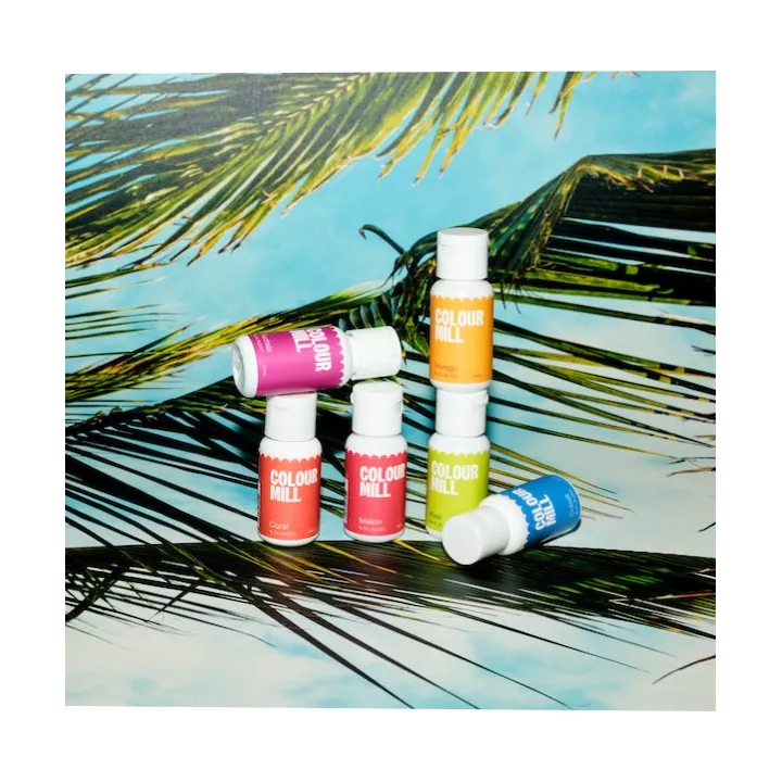 Pack tropical 6 Colour Mill liposoluble 20 ml