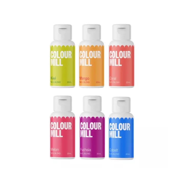 Pack tropical 6 Colour Mill liposoluble 20 ml