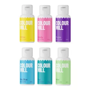 Pack piscine 6 Colour Mill liposoluble 20 ml