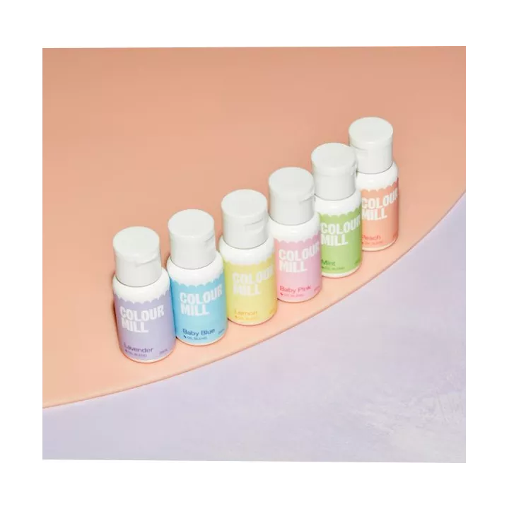 Pack pastel 6 Colour Mill liposoluble 20 ml