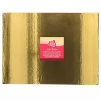 Base retangular dourada e espessa para bolo, 40 x 30 Funcakes