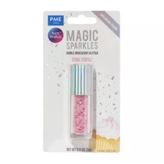 Glitter scintillanti color topazio rosa, scintillii magici