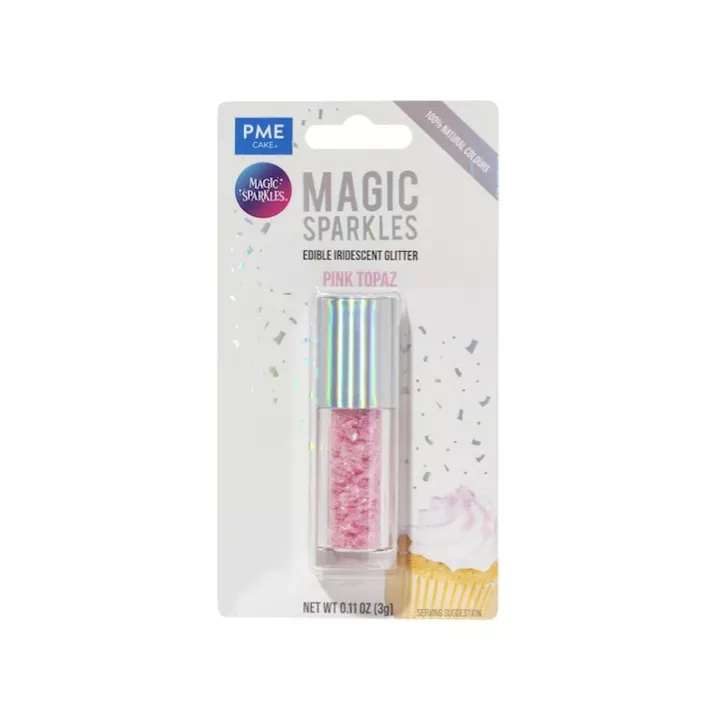 Magic Sparkles Flocons de Paillettes Topaze rose