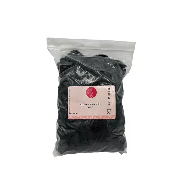 100 Gants nitrile noirs (plusieurs tailles)