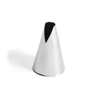 Bico de tubulação Saint-Honoré em aço inoxidável, Ø 0,9 cm