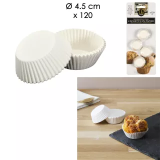 Mini Caissettes blanches x 120