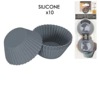 10 forminhas de silicone para assar