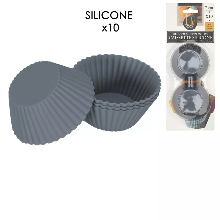 10 caissettes en silicone