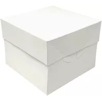 Caixa de 30 x 30 x 15 cm para bolo de casamento