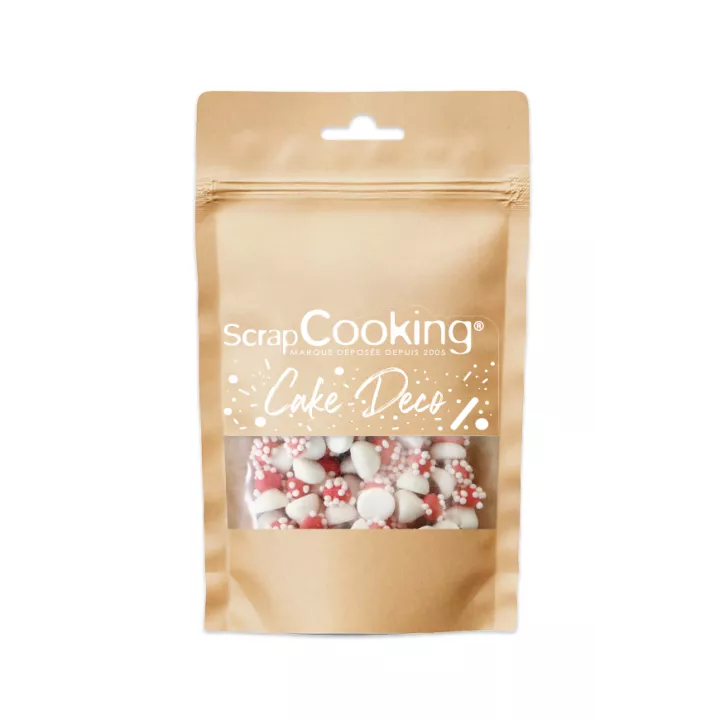 Décors sucrés "Mini champignons" 20 g ScrapCooking®