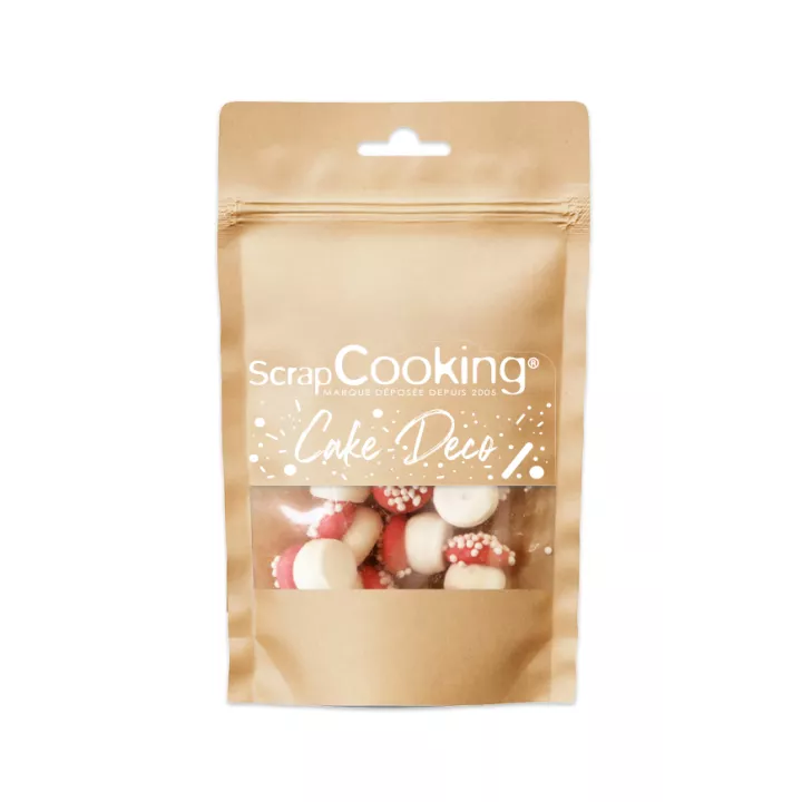 Adornos dulces con forma de champiñón grande 25 g ScrapCooking ®