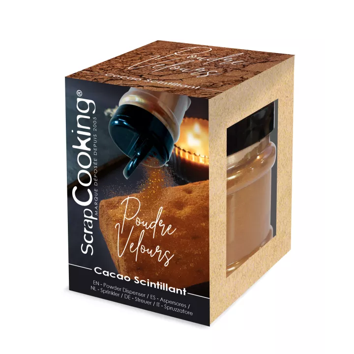 Poudre de velours cacao scintillant 80g ScrapCooking®