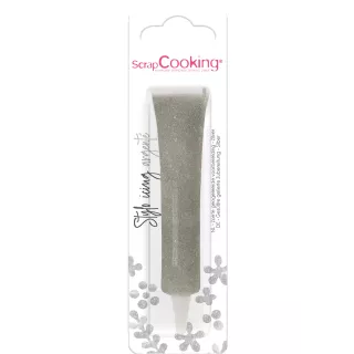 Penna per decorare torte ScrapCooking argento 26 g