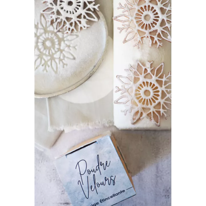 Poudre de velours neige étincelante 100g ScrapCooking®