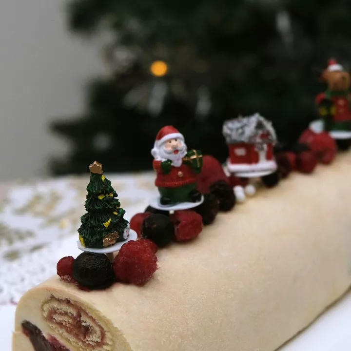 Déco de bûche résine 