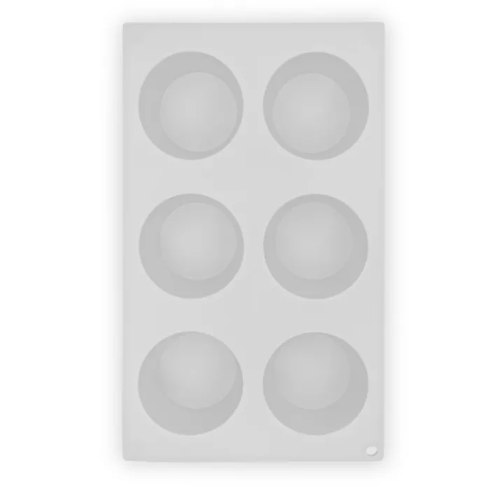 Silicone mold for 6 muffins