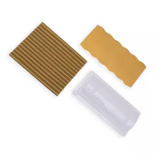 Holzrinnen-Set und Silikonmatte