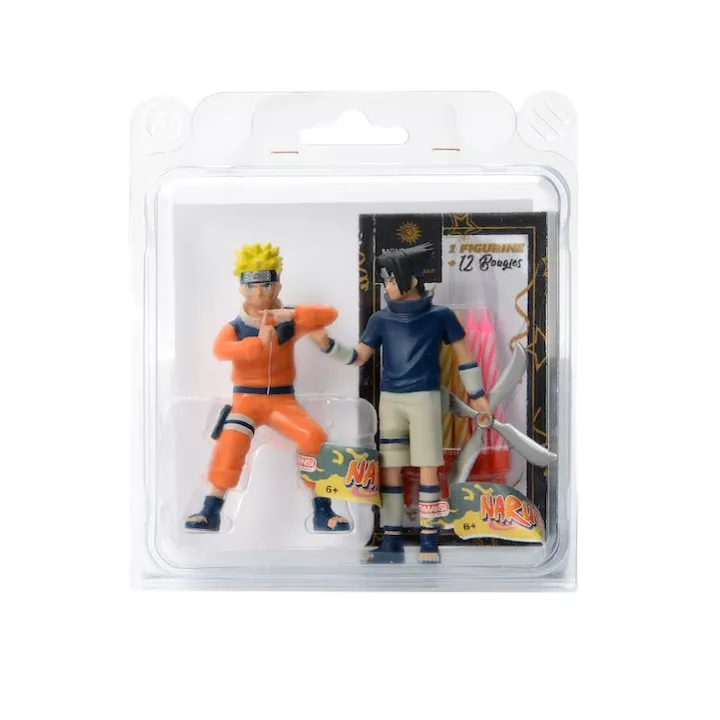 Naruto- und Sasuke-Figuren + 12 Kerzen