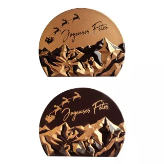 2 embouts de bûche relief sommet