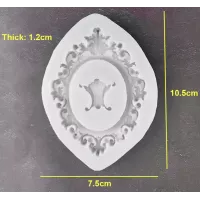 Molde de silicone para moldura de espelho oval