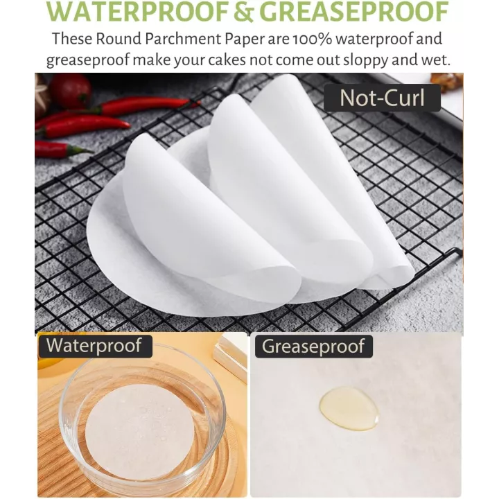 100 Disques de papier cuisson ⌀ 20 cm