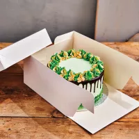 Caixa de 20 x 20 x 20 cm para bolo de casamento
