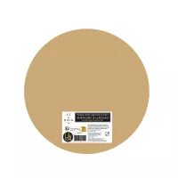 Fondo redondo 30 cm en cartón de oro x 2