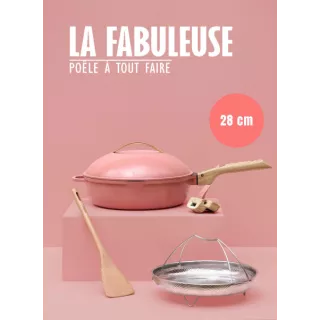 La fabuleuse poêle à tout faire 8 en 1 PIVOINE / ROSE