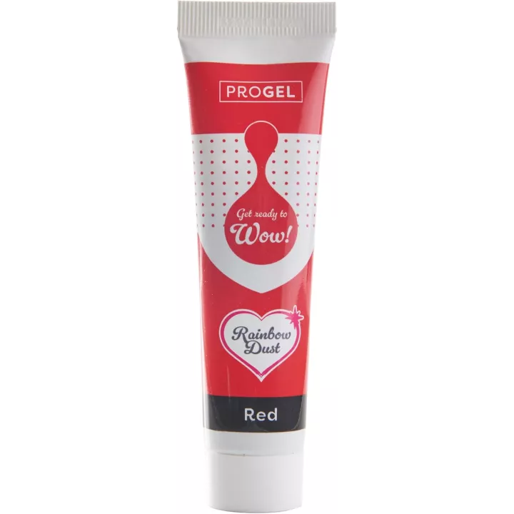 Progel colorant alimentaire - Rouge 100 ml Rainbow Dust