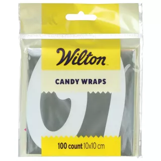 Papillotes de bonbons Argentées Wilton