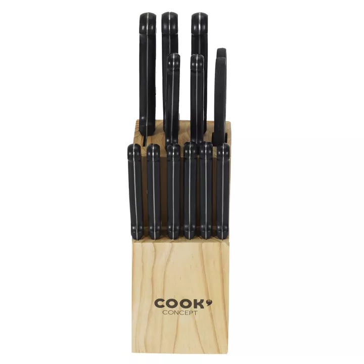 Juego de 11 piezas de cuchillos de cocina y bloque para tijeras