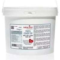 Cobertura de pasta de açúcar Saracino 5 kg branca