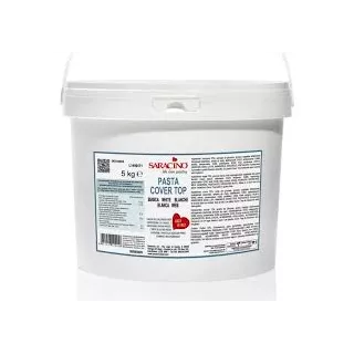 Pasta di zucchero Saracino , copertura bianca, 5 kg