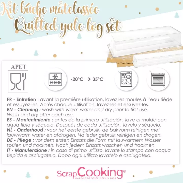 Kit completo para tronco acolchoado ScrapCooking com inserto.