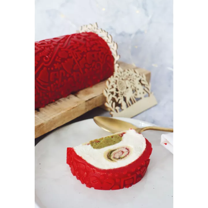 3D силиконовый коврик Sweet Xmas ScrapCooking ® Рождественское полено