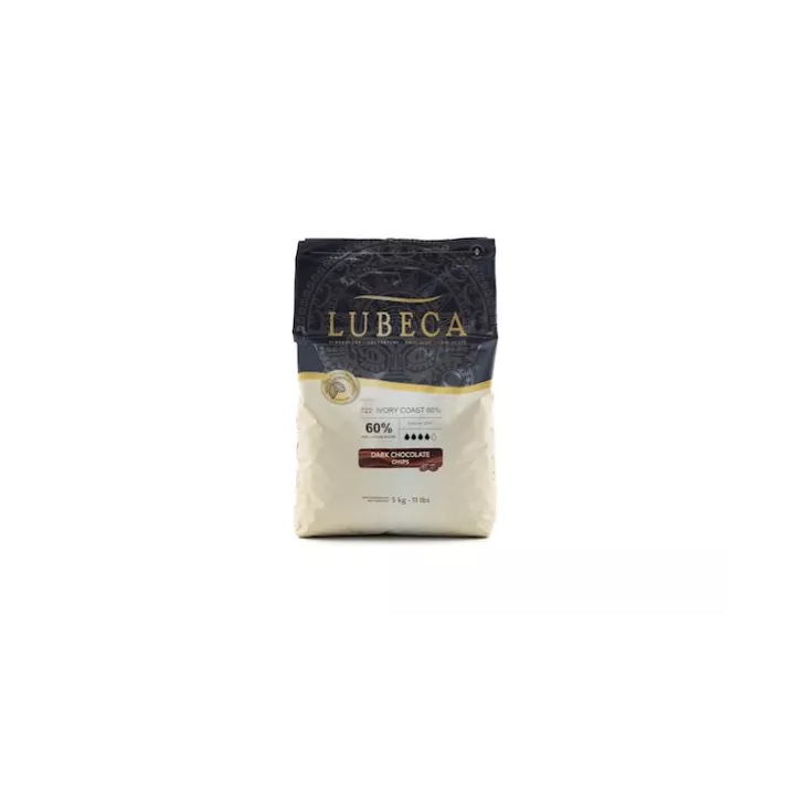 Chocolate amargo Lubeca 55% Costa do Marfim 500g Paticréa