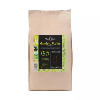 Andoa 70% - Органические темные шоколадные бобы Valrhona 3 кг @