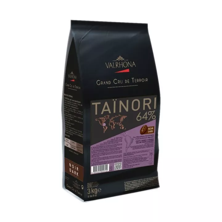 Taïnori 64% - Fèves chocolat noir Valrhona 3kg