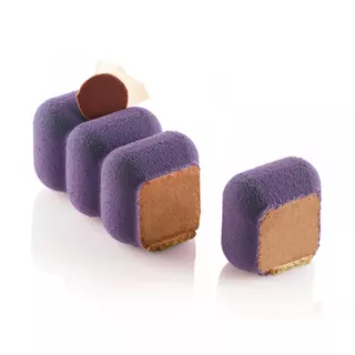Moule silicone chenille carré Flex Galaxy x4 - Silikomart