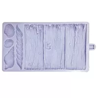Molde de silicone para madeira flutuante e conchas, da Karen.