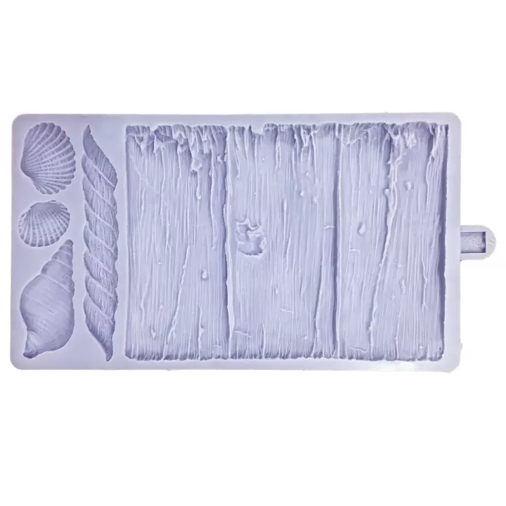 Stampo in silicone a forma di legno di mare e conchiglia di Karen