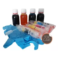 Kit de cartuchos de tinta recarregáveis de qualidade alimentar para o MODELO Nº 3 (PGI580/CLI581)