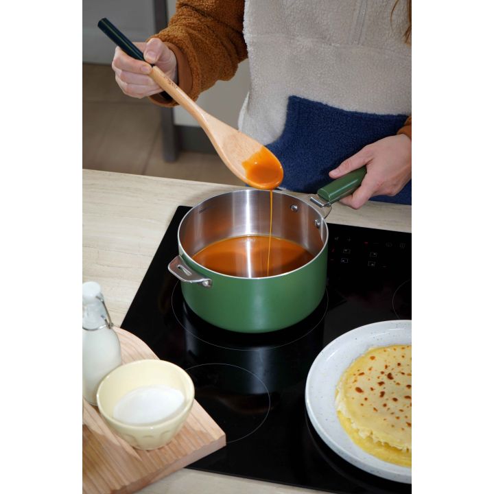 La splendida casseruola in acciaio inox da 16 cm di diametro con motivo a felce Cookut