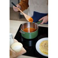 A maravilhosa panela de aço inoxidável de 20 cm com estampa de samambaia Cookut
