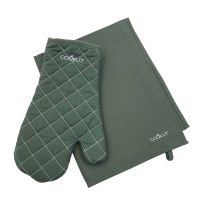Conjunto de forno e pano de prato Cookut Fern