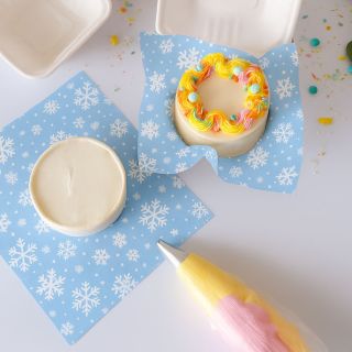 50 Feuilles pour bento box flocons
