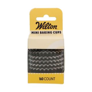 160 mini caissettes noires Wilton