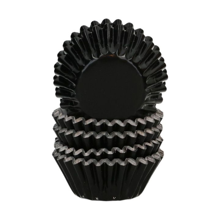 160 mini caissettes noires Wilton